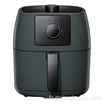 Friteuse à air électrique 2.5L Cuisine saine sans huile Commandes numériques Poêle amovible lavable au lave-vaisselle Friteuse à la maison